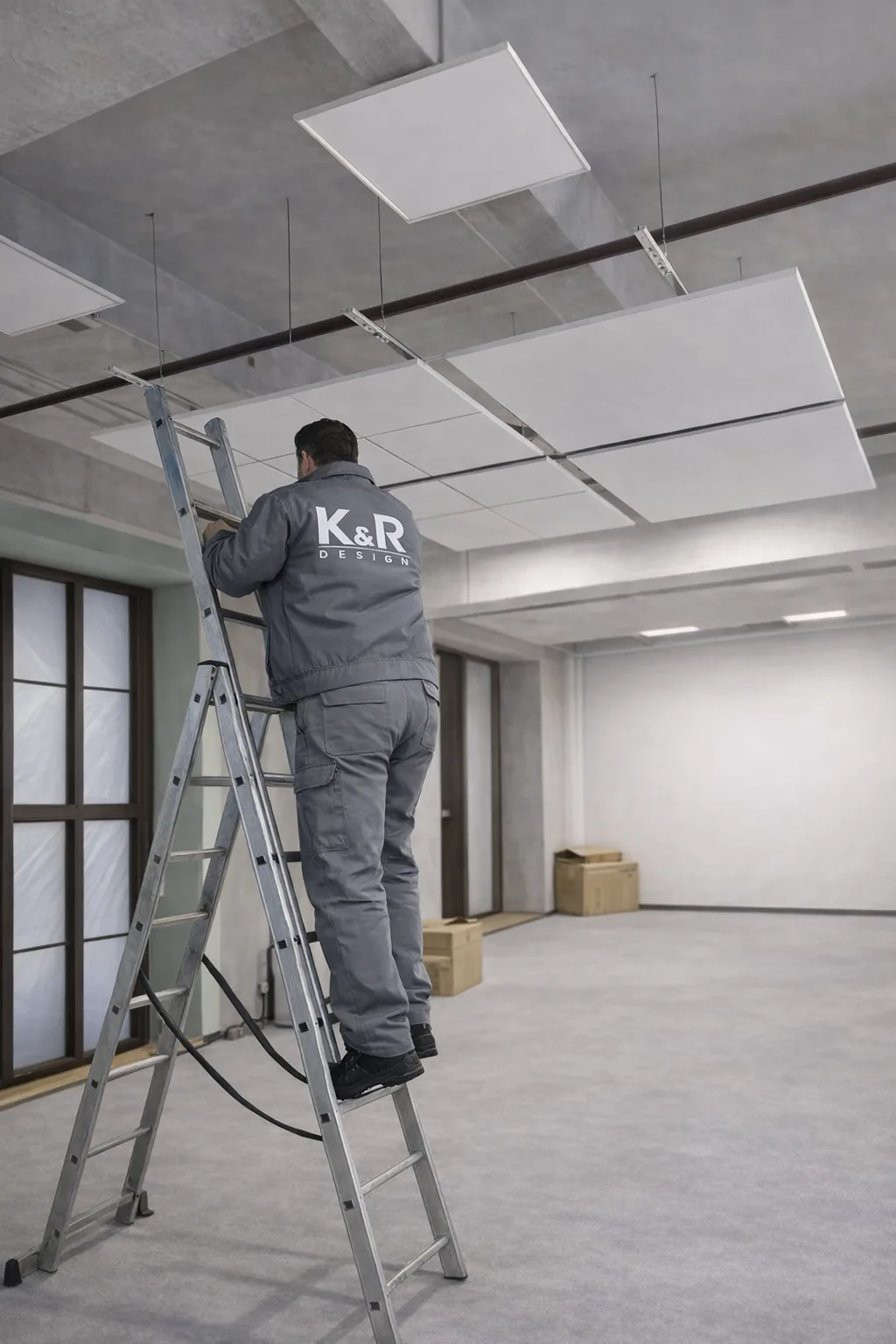 Монтаж потолка