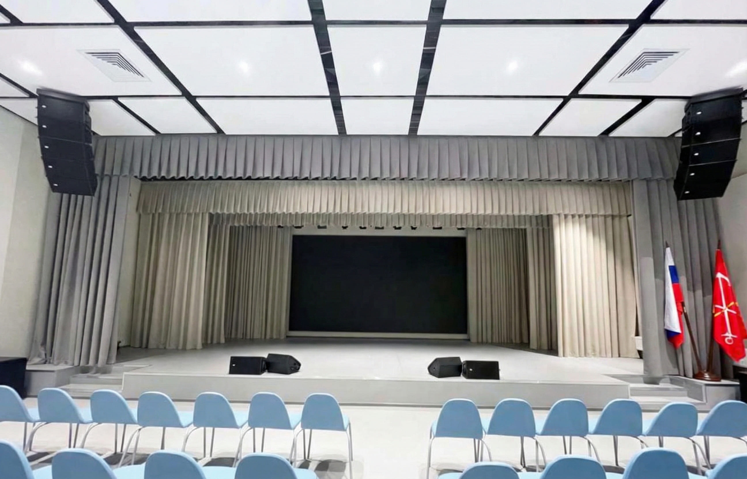 Акустические острова K&R Design: комфорт звука в школах и спортзалах