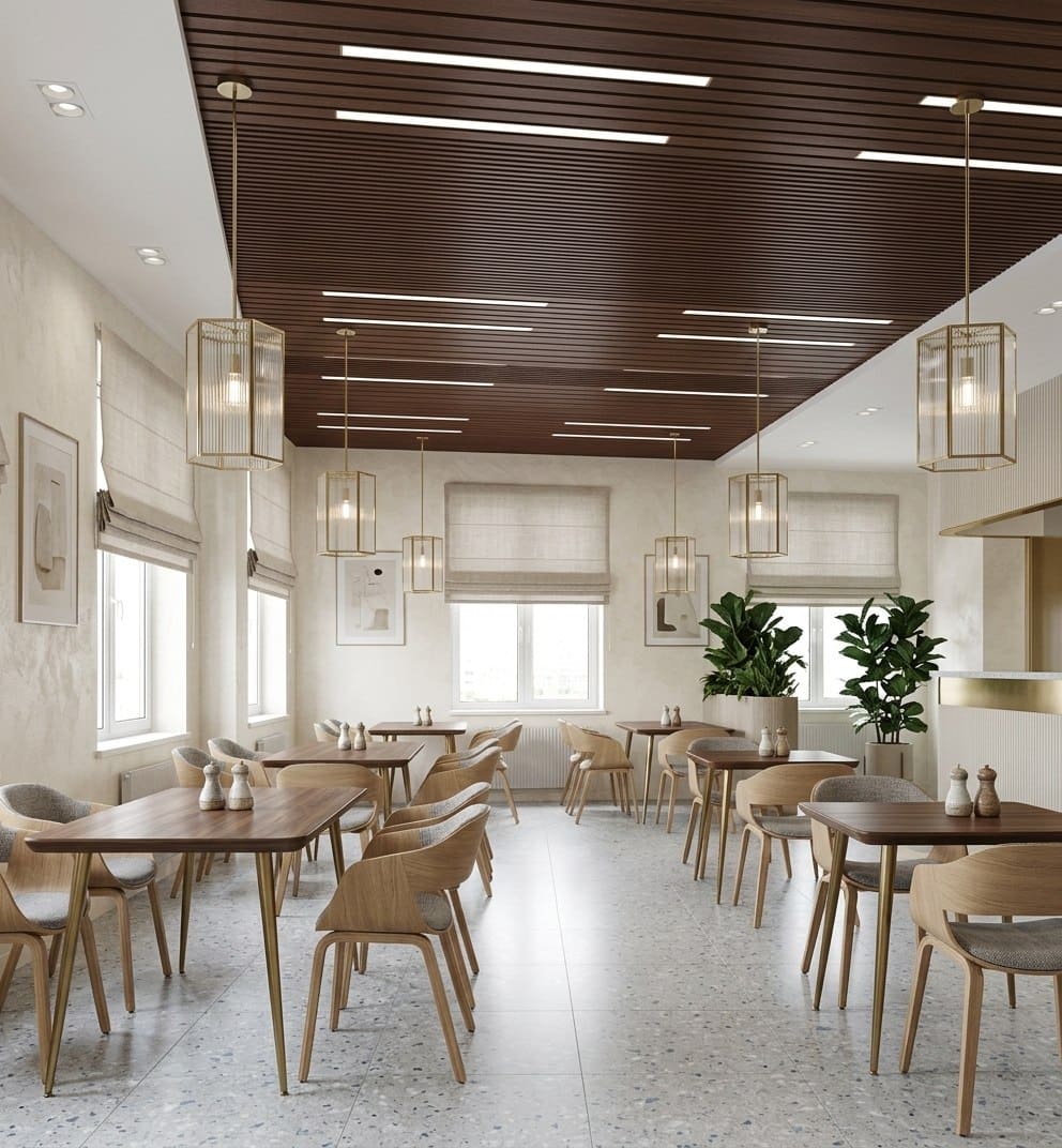 Кубообразные потолки: стиль в объёме