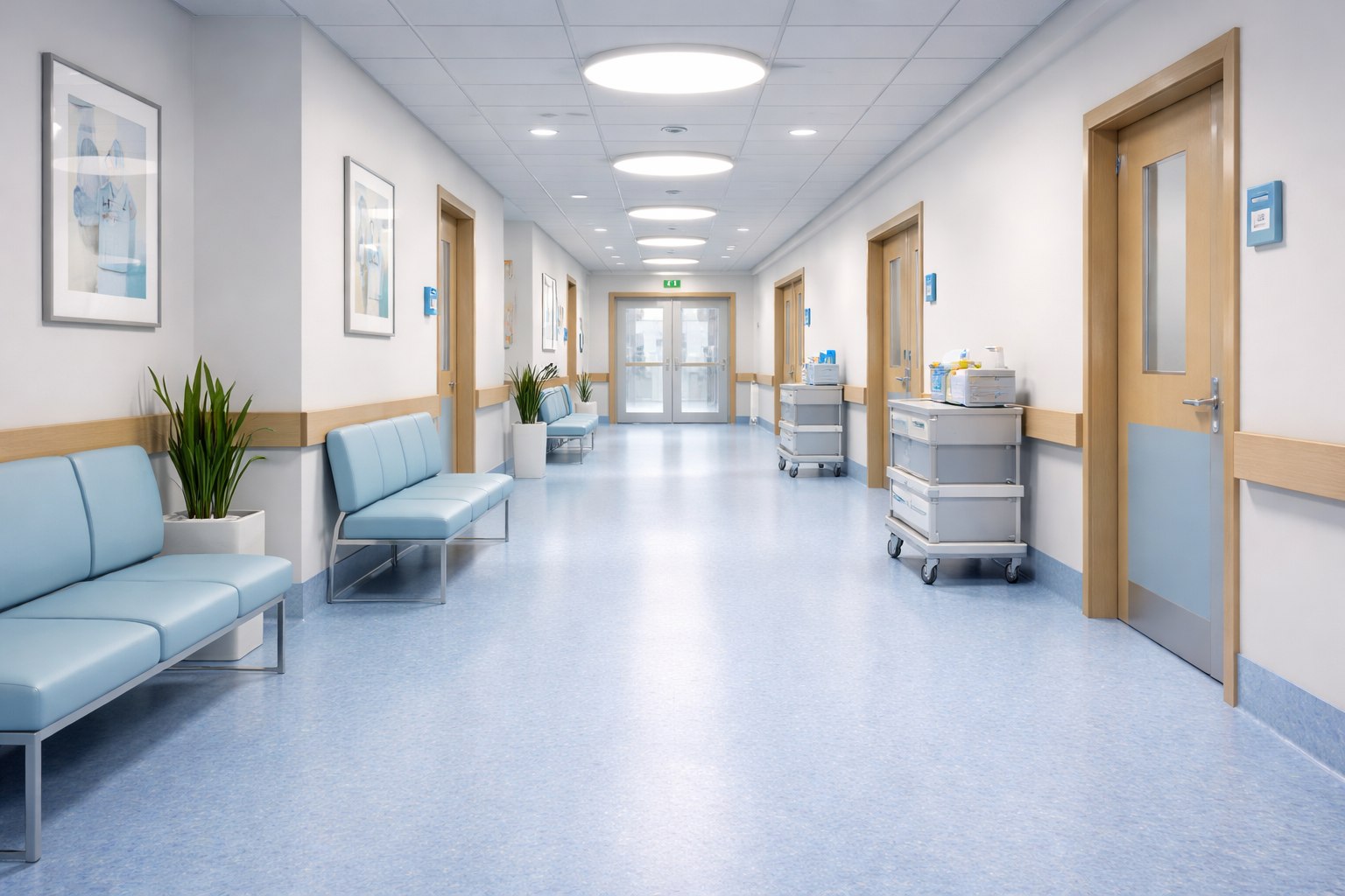 Практичный выбор: фальшпол с линолеумом для общественных помещений