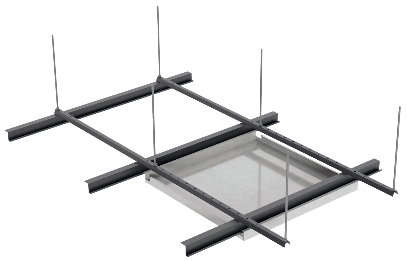 Подвесные потолки для пищевых предприятий: кассетные системы и Hook‑on решения