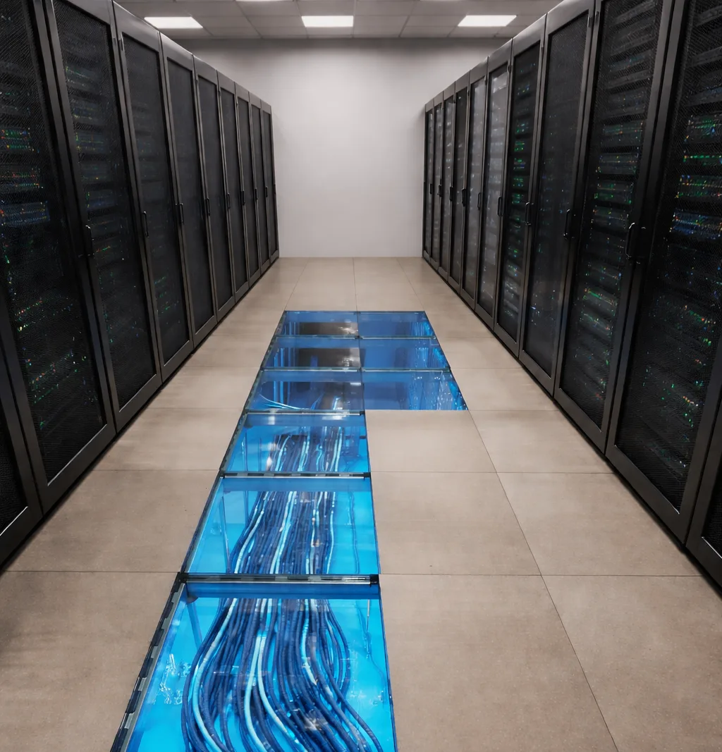 Стекло под ногами: как фальшпол меняет представление о напольных покрытиях