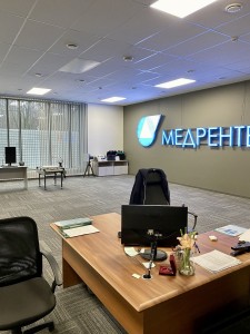 Фальшпол из сульфата кальция с ковролином