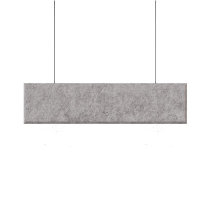 Акустическая панель из войлока  K&R Design BFLF Прямоугольник 1500х300х9 мм цвет белый