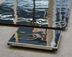 Стеновая панель K&R Design VRB 1100х500 мм нерж. сталь AISI 304 толщина 0,8 мм