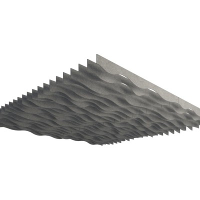 Акустическая панель из войлока   K&R Design BFL волна 2400х250/350х9 мм