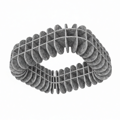 Акустическая панель из войлока остров K&R Design Torro квадрат