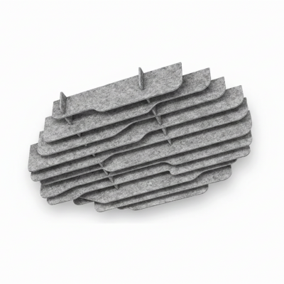 Акустическая панель из войлока остров K&R Design Wave