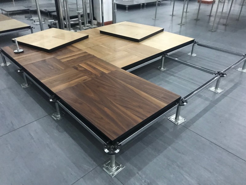 Плита фальшпола из сульфата кальция K&R Design S30St с паркетом