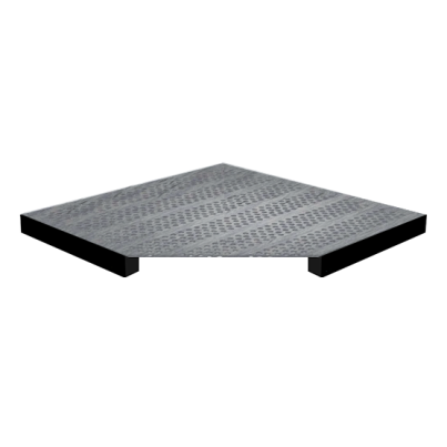 Плита фальшпола вентиляционная из металла K&R Design Metall 38P/PVC-38