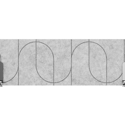 Настольные перегородки K&R Design из войлока 1200х375х27 KR4.03