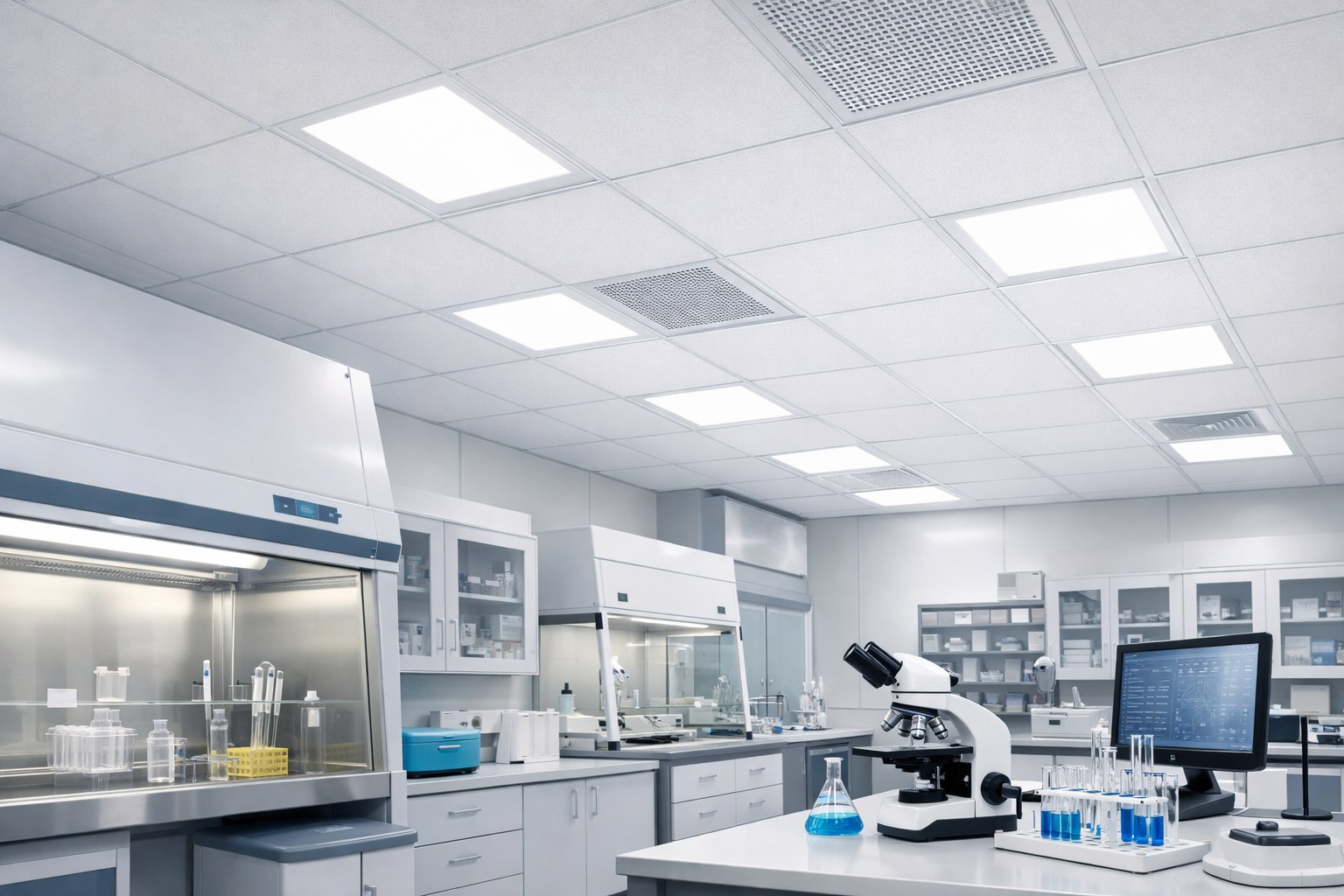 Гигиеничные и долговечные металлические потолки для медучреждений