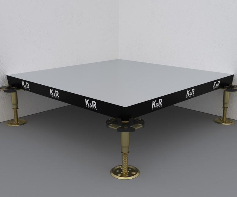 Плита фальшпола из сульфата кальция (КМ0) K&R Design S36St/HPL Antistatic DW 2204