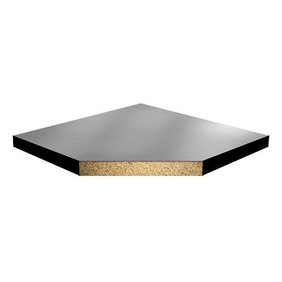 Плита фальшпола из ДСП K&R Design W28St/St