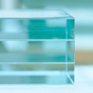 Плита фальшпола из трёхлистного стекла K&R Design Clear Glass 38