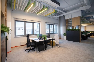 Акустическая панель баффл K&R Design BFL  Прямоугольник 2400х400х40 мм Ral 9003